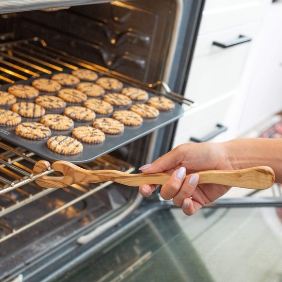 🆕 Olivewood Oven Rack Pull Wood Tunisia Handle Wooden - Picture 2 of 8